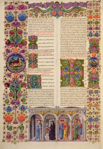 Fol.229 Kniha Jákobova, z Bible Borso d