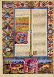 Fol.25v Otevření Knihy Jeremiášovy z Bible Borso d