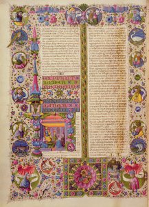 Fol.26v Kniha Exodus, z Bible Borso d