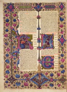 Fol.52v Úvod do Knihy proroka Barucha z Bible Borso d