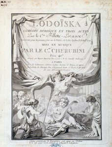 Frontispis Lodoiska, opera Luigi Cherubini od Italian School