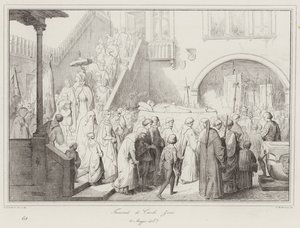 Pohřeb Carla Zena od Italian School