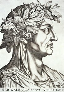 Galba Caesar (3 př. nl-69 n. l.), 1596 od Italian School