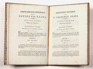 Obecná pravidla Instituto Elisa v Lucce, vydaná v Lucce, 14. července 1811 (tisk) od Italian School