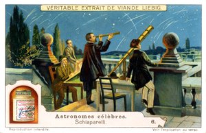 Giovanni Schiaparelli, Pozorování oblohy (tisk) od Italian School
