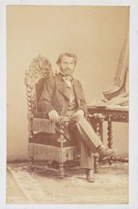Giuseppe Verdi (1813-1901) kolem roku 1860 (sépiová fotografie) od Italian School