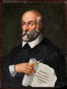Hostující ubytování: portrét architekta a scénografa Andrey Palladia od Italian School
