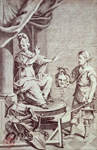 Ilustrace z „Zločinů a trestů“ od Cesare Bonesany (1738-94) Marquis de Beccaria od Italian School