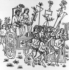 Ilustrace z „Hypnerotomachia Poliphili“ od Francesca Colonny, poprvé publikovaná v roce 1499 (dřevořez) od Italian School