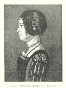 Inconnue, Attribuee a Pierro Della Francesca, Galerie Pitti (rytina) od Italian School
