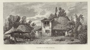 Itálie - chaty v údolí řeky Brenty od Italian School