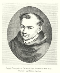 Jacopo Passavanti, faksimile portrétu ze 16. století, zapůjčeno z Britského muzea (rytina) od Italian School