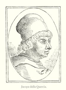 Jacopo della Quercia (rytina) od Italian School
