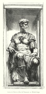 Julien de Medici, Duc de Nemours, Michel-Ange (rytina) od Italian School
