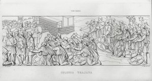 Trajánův sloup, Trajánův sloup (rytina) od Italian School