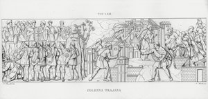 Trajánův sloup, Trajánův sloup (rytina) od Italian School