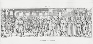 Trajánův sloup, Trajánův sloup (rytina) od Italian School