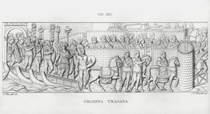 Trajánův sloup, Trajánův sloup (rytina) od Italian School