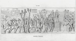 La Colonna Trajana, Trajánův sloup od Italian School