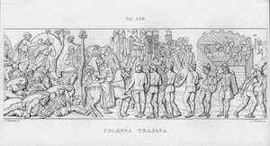 La Colonna Trajana, Trajánův sloup od Italian School