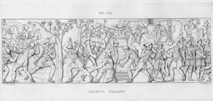La Colonna Trajana, Trajánův sloup od Italian School