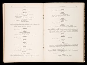 Libreto Tosca Giacomo Puccini, Edition Ricordi, Itálie od Italian School