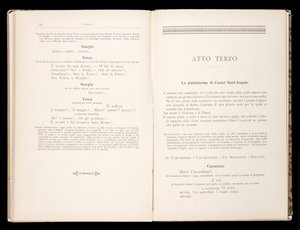 Libreto Tosca Giacomo Puccini, Edition Ricordi, Itálie od Italian School