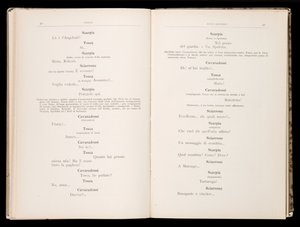 Libreto Tosca Giacomo Puccini, Edition Ricordi, Itálie od Italian School