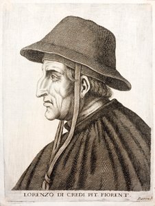 Lorenzo de Credi, italský renesanční malíř (rytina) od Italian School