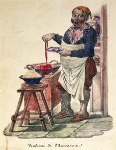 Prodejce makaronů, Print, Itálie od Italian School
