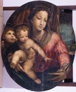 Madona a dítě s Janem Křtitelem, 1546-55 (olej na borovém dřevě)