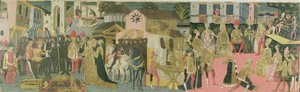 Svatební obřad malovaný na cassonovém panelu, Florentská škola, c.1430 od Italian School