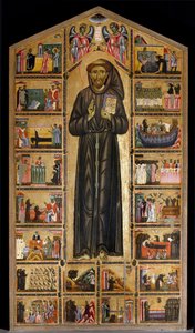 Mistr (Maestro) del San Francesco Bardi. Florentská škola první poloviny 13. století. Oltářní obraz San Francesco d