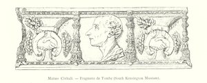 Matteo Civitali, Fragment de Tombe, South Kensington Museum (rytina) od Italian School