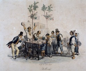 Prodejce melounů, Itálie od Italian School