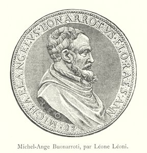 Michel-Ange Buonarroti, par Leone Leoni (rytina) od Italian School