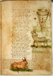 Paní Ital 483 P.4.7 f.156v Beran a Býk, z 