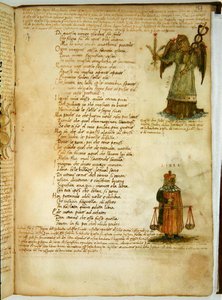 Paní Ital 483 P.4.7 f.157r Panna a Váhy, z 