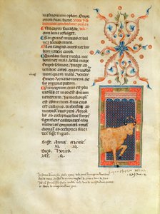 Ms Latin 7272 fol 113 Světelná stránka kalendáře na duben od Italian School