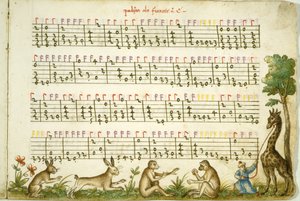 Notový zápis z díla Compositione di Meser Vincenzo Capirola, jehož autorem je Vincenzo Capirola (1474-1548) od Italian School