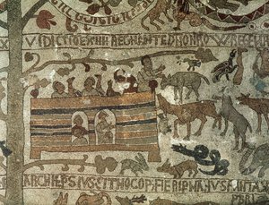 Noemova archa, 1166 (mozaika) od Italian School