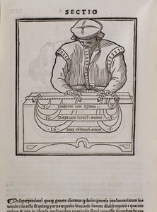 Stránka z Musica theorica od Lodovica Foglianiho (1475?-1542) (nebo Ludovica Folianiho) hudebního teoretika od Italian School