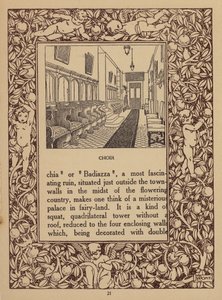 Stránka z prospektu hotelu San Domenico Palace, Taormina (litografie) od Italian School