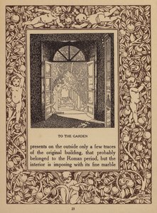 Stránka z prospektu hotelu San Domenico Palace, Taormina (litografie) od Italian School