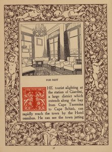 Stránka z prospektu hotelu San Domenico Palace, Taormina (litografie) od Italian School