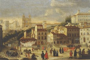 Piazza di Spagna a Trinita dei Monti od Italian School