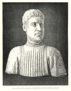 Pierre de Medici, nazývaný Goutty, podle busty Mino da Fiesole v Bargello (rytina) od Italian School
