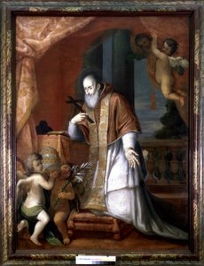Pius V. (1504 - 1572). Anonymní obraz z lombardského kostela. od Italian School