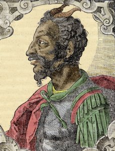 Portrét Attily z díla Bernardina Coria „Elogia Virorum Illustris“, Milán 16. století. od Italian School