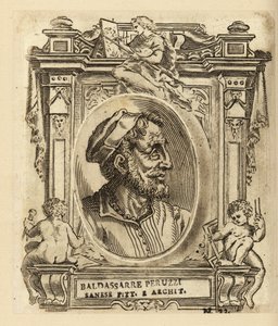 Portrét Baldassare Tommaso Peruzzi, italský architekt a malíř, narozený nedaleko Sieny od Italian School